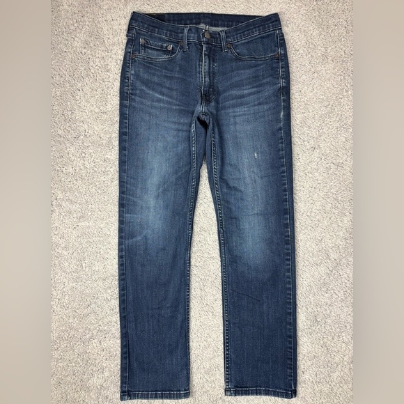 Levi's Jeans Mens 32 x 30 514 Straight Fit Dark Wash Classic Denim Casual Basic - Picture 1 of 4